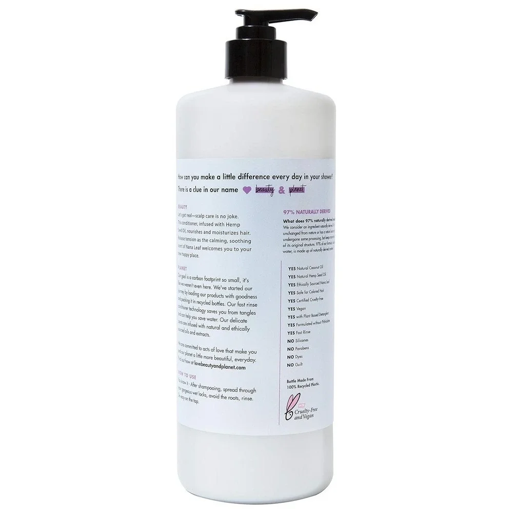 Love Beauty & Planet Hemp Seed Oil Conditioner 13.5 fl oz Sulfate